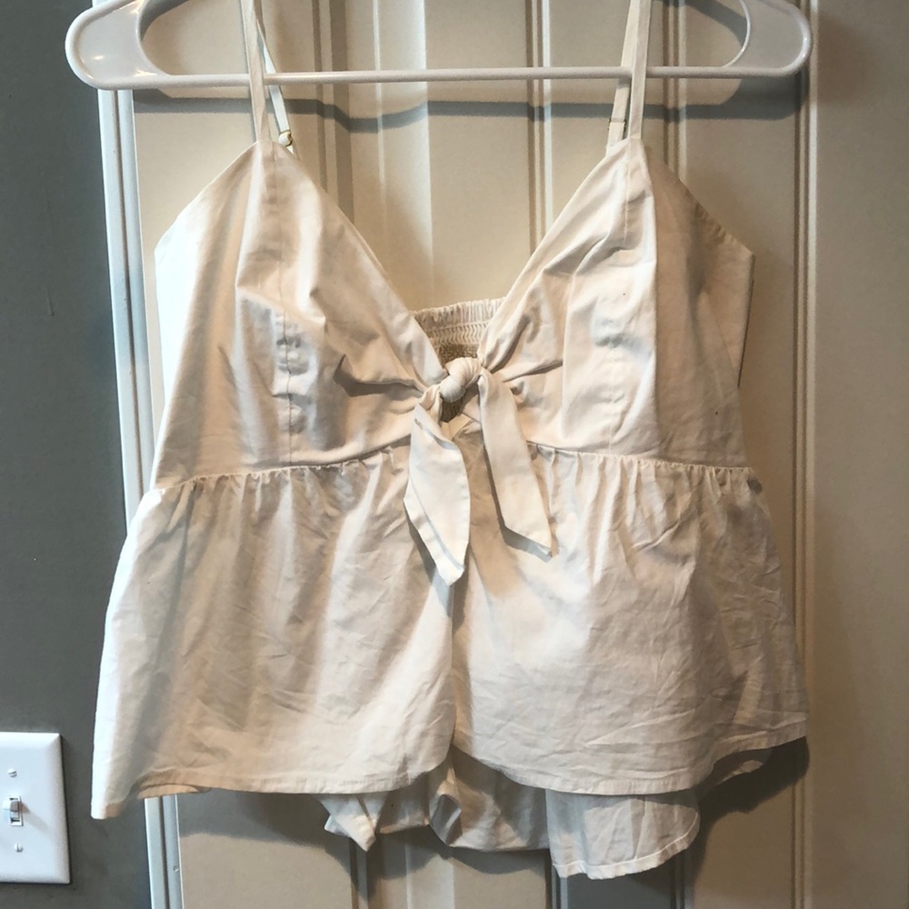 White crop top